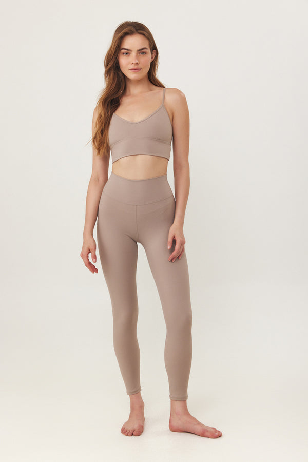 PEARL BEIGE HIGH WAIST LEGGINGS