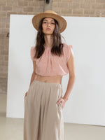 POSITANO STRIPE CROP TOP