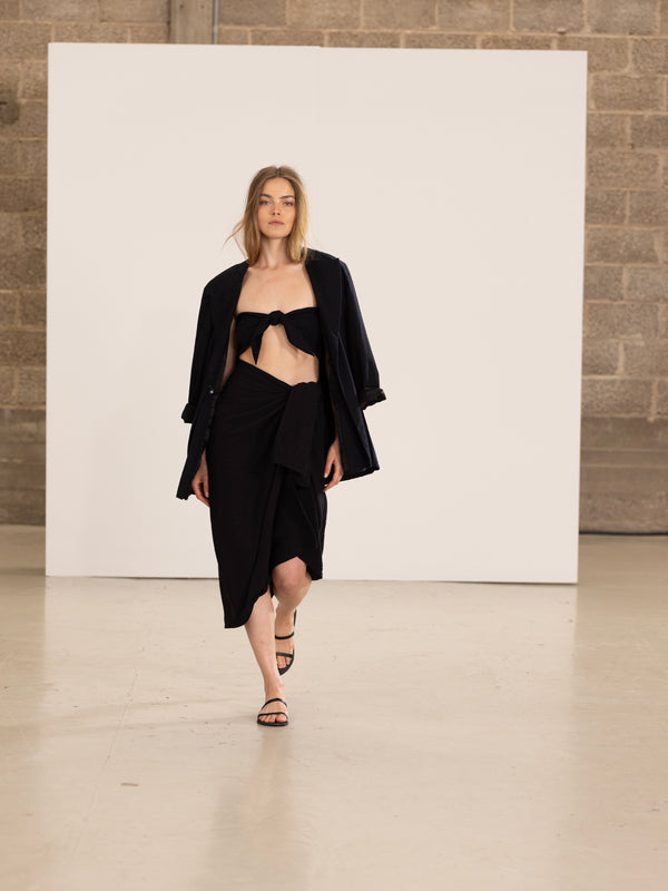 MARRAKECH BLACK PAREO