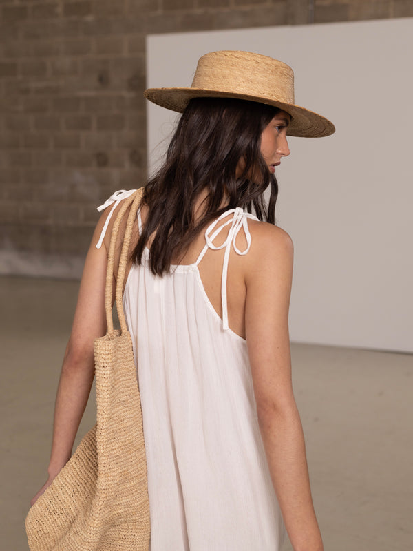 MARRAKECH SHORT PLAYSUIT IN WHITE