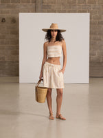 PAROS STRIPED BERMUDA PANTS