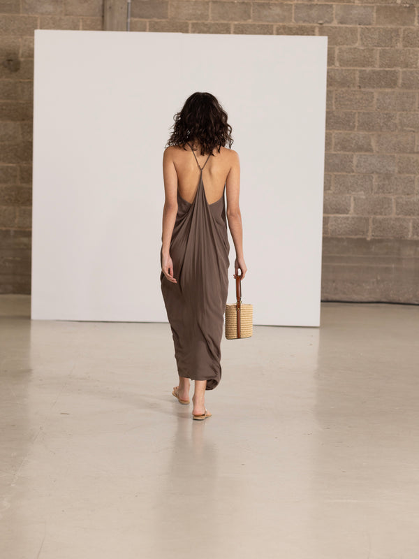MARRAKECH MAXI DRESS IN KHAKI