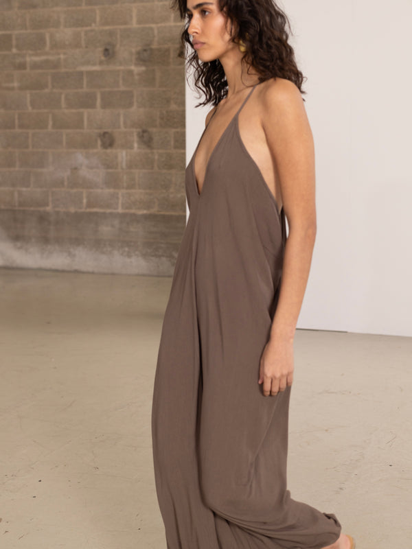 MARRAKECH MAXI DRESS IN KHAKI