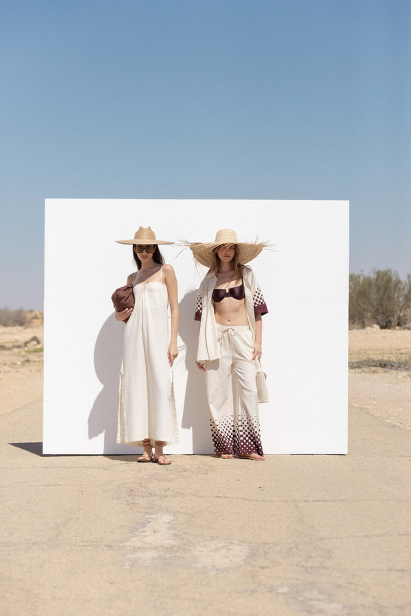 CAPRI WIDE-LEG PANTS IN CREAM