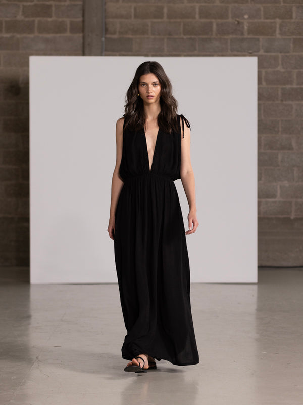 MARRAKECH MAXI DRESS IN BLACK