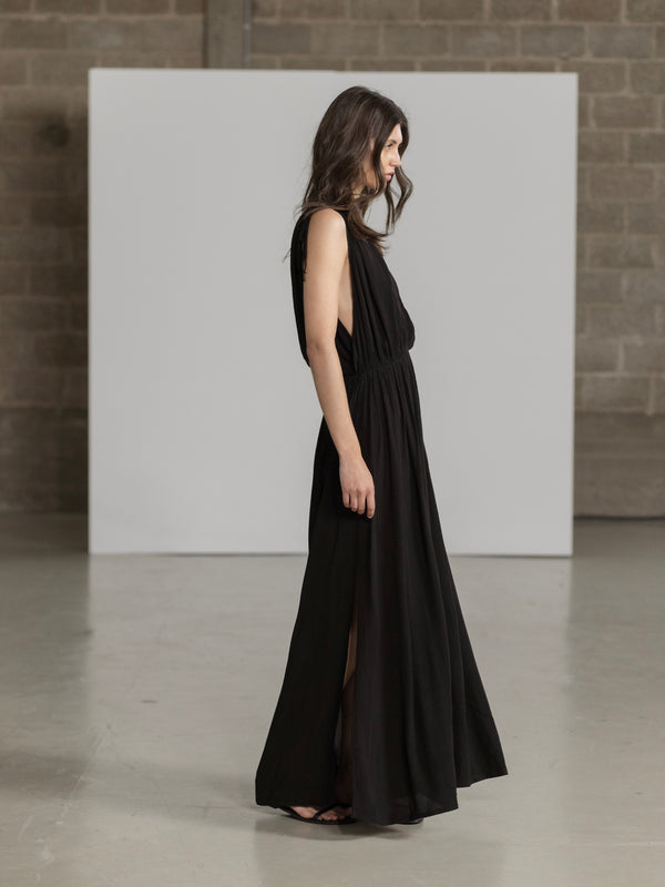 MARRAKECH MAXI DRESS IN BLACK