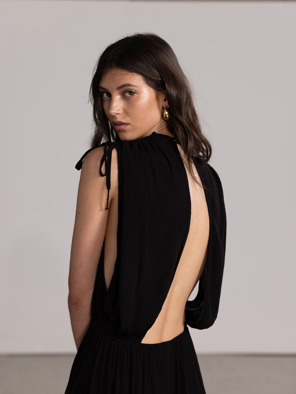MARRAKECH MAXI DRESS IN BLACK