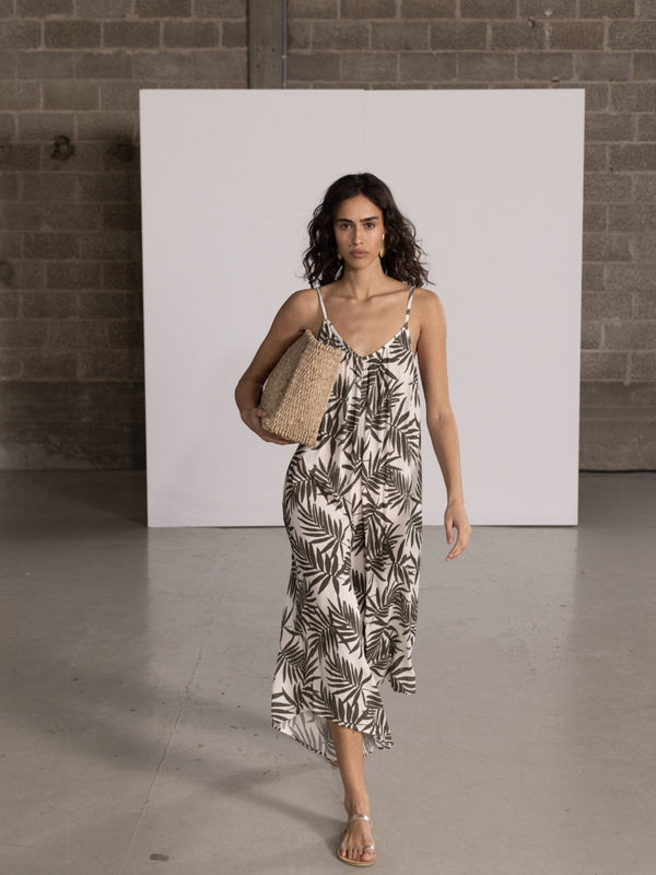 TENERIFE JUNPSUIT IN LEAF PRINT