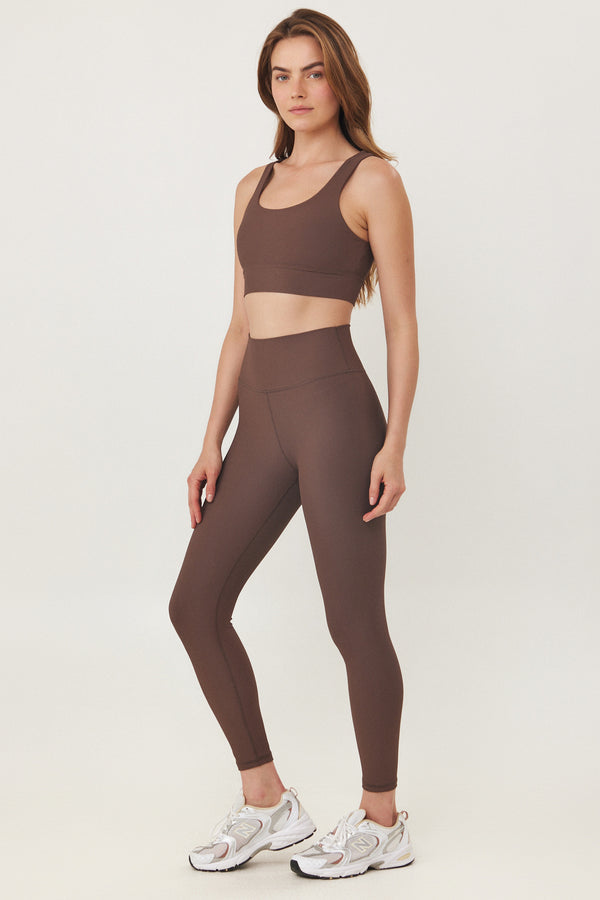 ESPRESSO RIBBED SPORT TOP
