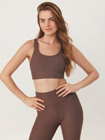 ESPRESSO RIBBED SPORT TOP