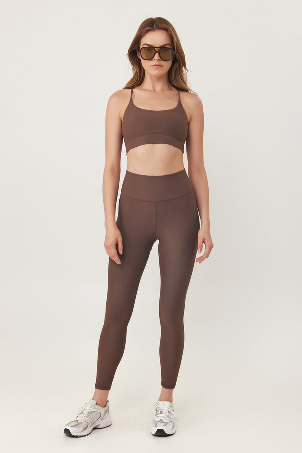ESPRESSO RIBBED SPORT TOP