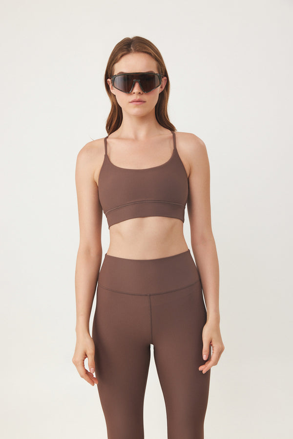 ESPRESSO RIBBED SPORT TOP