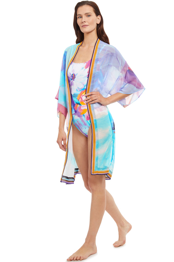 GOTTEX LA VIE EST BELLE KIMONO COVERUP