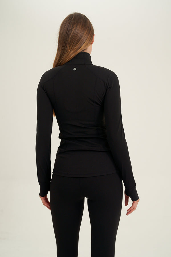 BLACK FULL ZIP JACKET