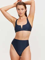 LUMA HIGH END BRALETTE BIKINI TOP - BLUE
