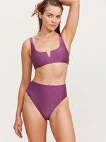 LUMA HIGH END BRALETTE BIKINI TOP - PURPLE