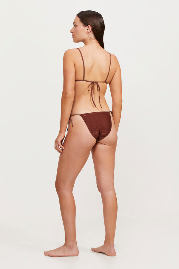 LUMA HIGH END TRIANGLE BIKINI TOP - BRONZE