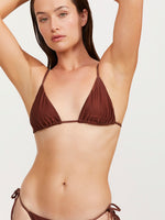 LUMA HIGH END TRIANGLE BIKINI TOP - BRONZE
