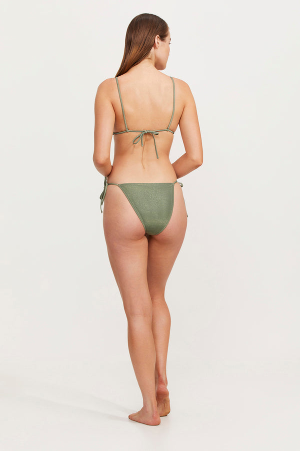 LUMA HIGH END TRIANGLE BIKINI TOP - OLIVE