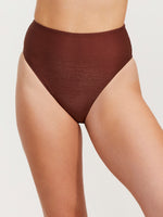 LUMA HIGH END HIGH LEG HIGH WAIST BOTTOM - BRONZE