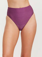 LUMA HIGH END HIGH LEG HIGH WAIST BOTTOM - PURPLE