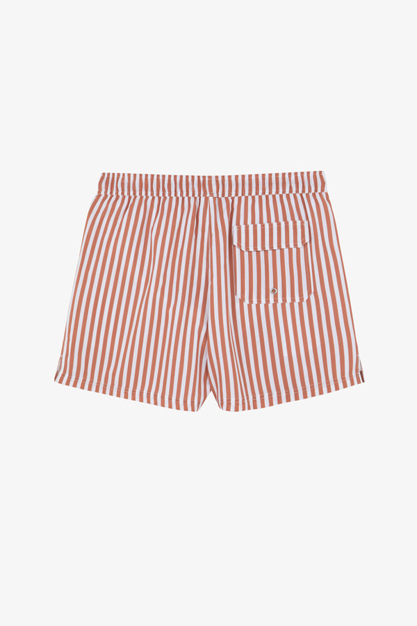 GOTTEX MEN SWIM TRUNKS 5″ - TERRACOTA STRIPS
