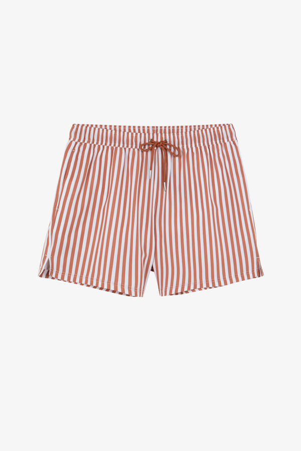 GOTTEX MEN SWIM TRUNKS 5″ - TERRACOTA STRIPS