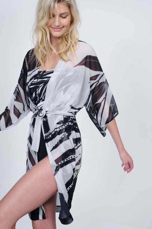 GOTTEX NATURES BEAUTY BELTED KIMONO