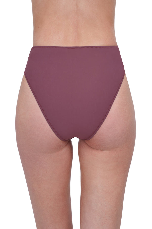 GOTTEX ROSEBUD HIGH WAIST BIKINI BOTTOM - PURPLE