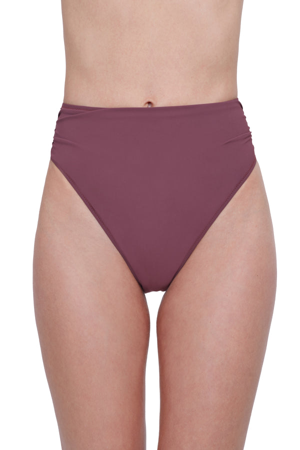 GOTTEX ROSEBUD HIGH WAIST BIKINI BOTTOM - PURPLE