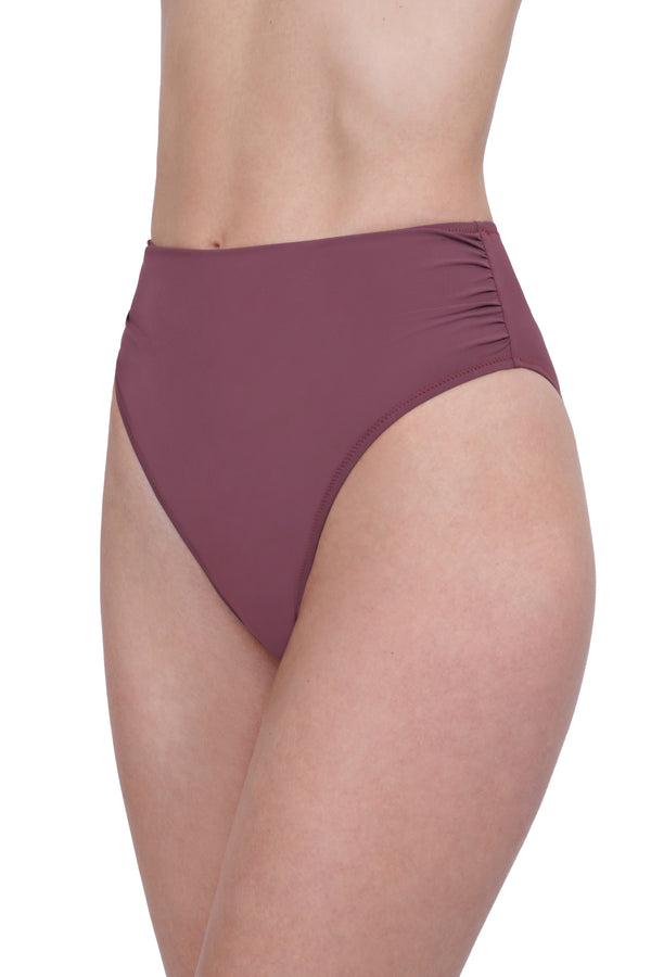 GOTTEX ROSEBUD HIGH WAIST BIKINI BOTTOM - PURPLE