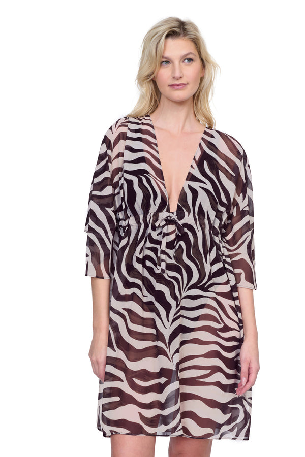 GOTTEX WILDEST DREAMS BEACH DRESS - BROWN