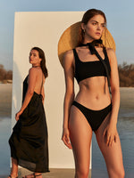 LUMA SENSUAL SIMPLICITY SQUARE NECK BRALETTE BIKINI TOP