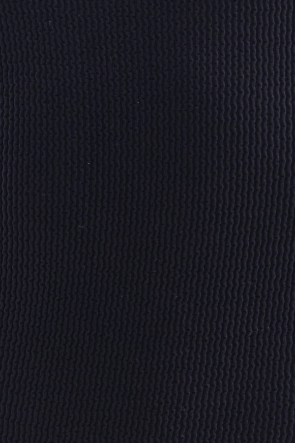 Square Neck One-Piece Swimsuit in Textured Seamless Fabric - Black