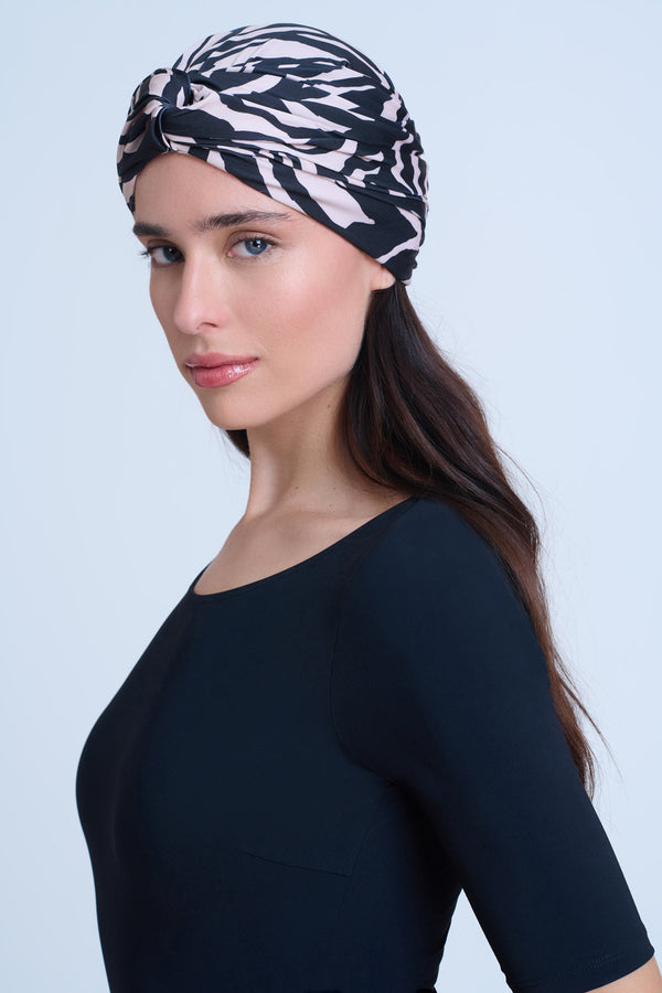 GOTTEX MODEST ANIMAL PRINT TURBAN HEADPIECE