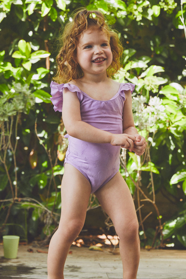 GOTTEX KIDS PINEAPPLE ROUND NECK ONE PIECE SWIMSUIT