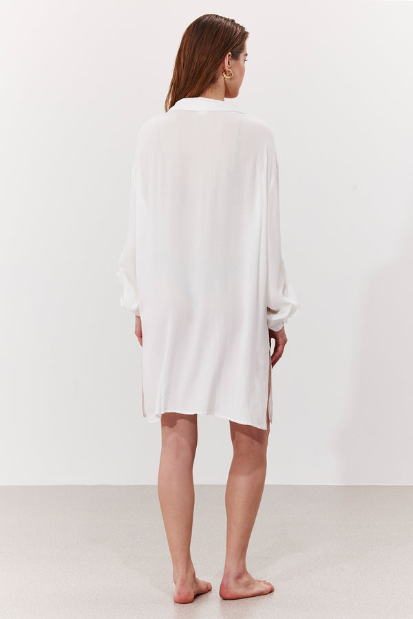 MARRAKECH GALLABIA IN WHITE