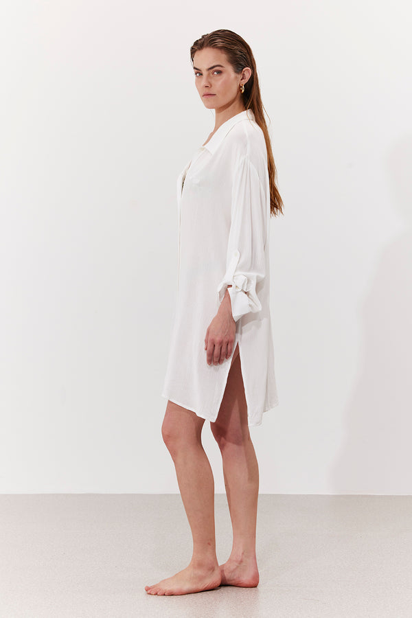 MARRAKECH GALLABIA IN WHITE