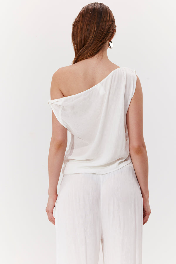 MARRAKESH OFF THE SHOULDER TOP IN WHITE