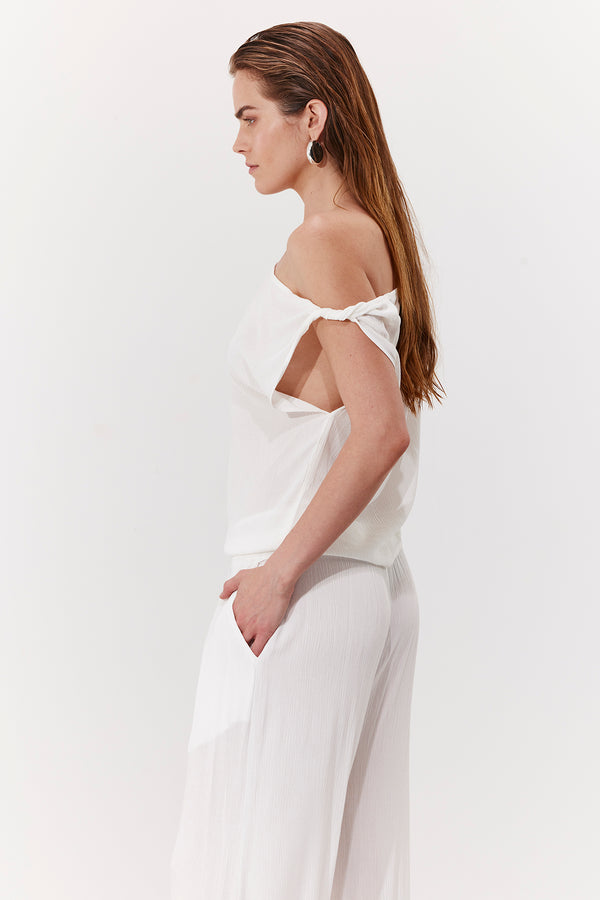 MARRAKESH OFF THE SHOULDER TOP IN WHITE