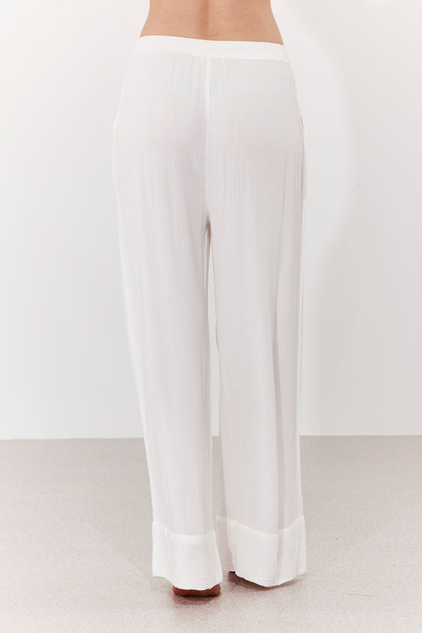 MARRAKESH WIDE-LEG PANTS IN WHITE