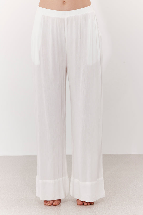 MARRAKESH WIDE-LEG PANTS IN WHITE