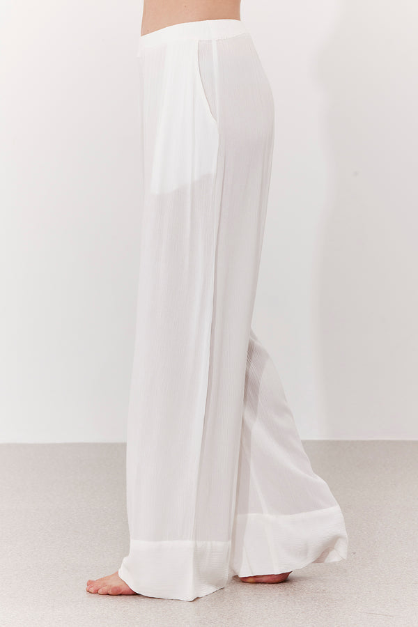 MARRAKESH WIDE-LEG PANTS IN WHITE