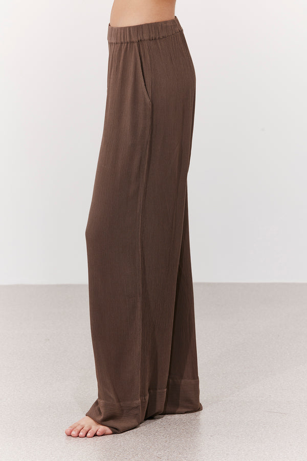 MARRAKESH WIDE-LEG PANTS IN KHAKI