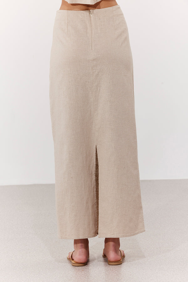 SORRENTO MIDI SKIRT IN BEIGE