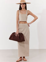SORRENTO MIDI SKIRT IN BEIGE