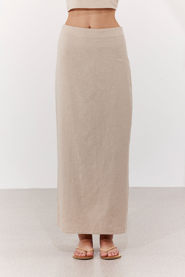 SORRENTO MIDI SKIRT IN BEIGE