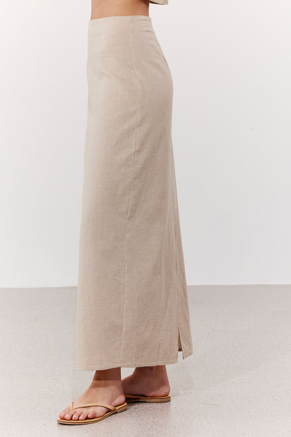 SORRENTO MIDI SKIRT IN BEIGE