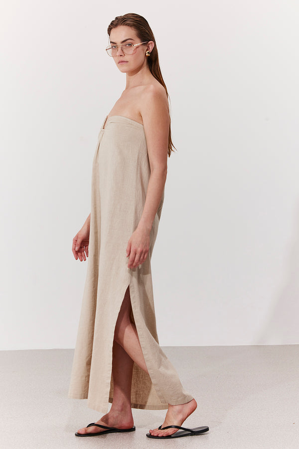 SORRENTO MAXI DRESS IN BEIGE