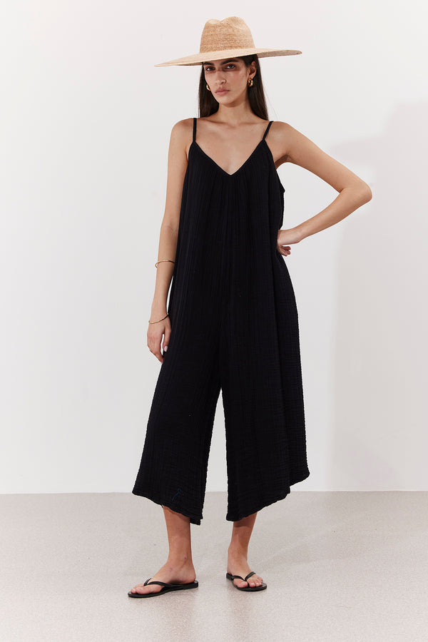 OASIS PLAYSUIT IN BLACK